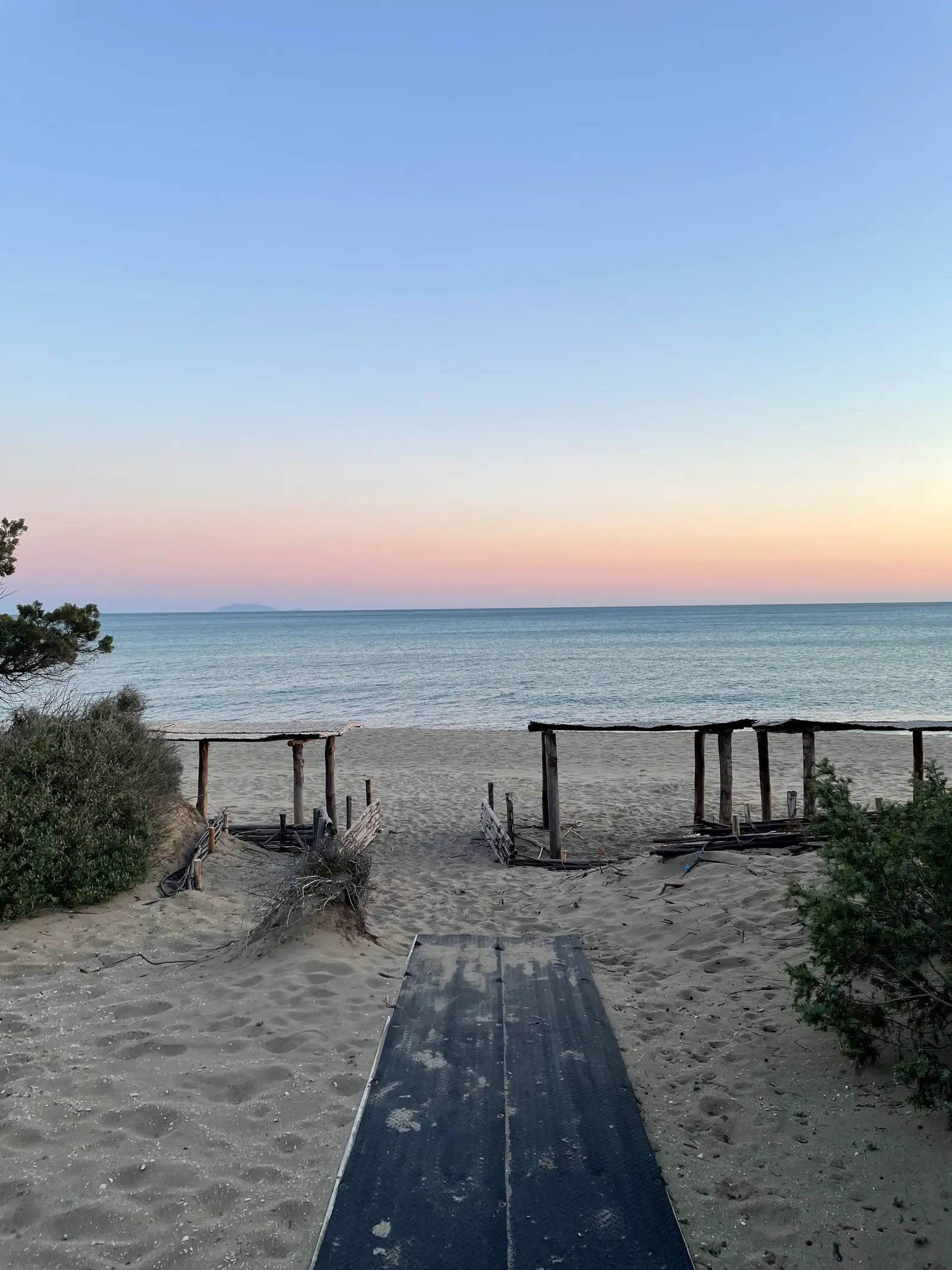 Spiaggia privata tramonto